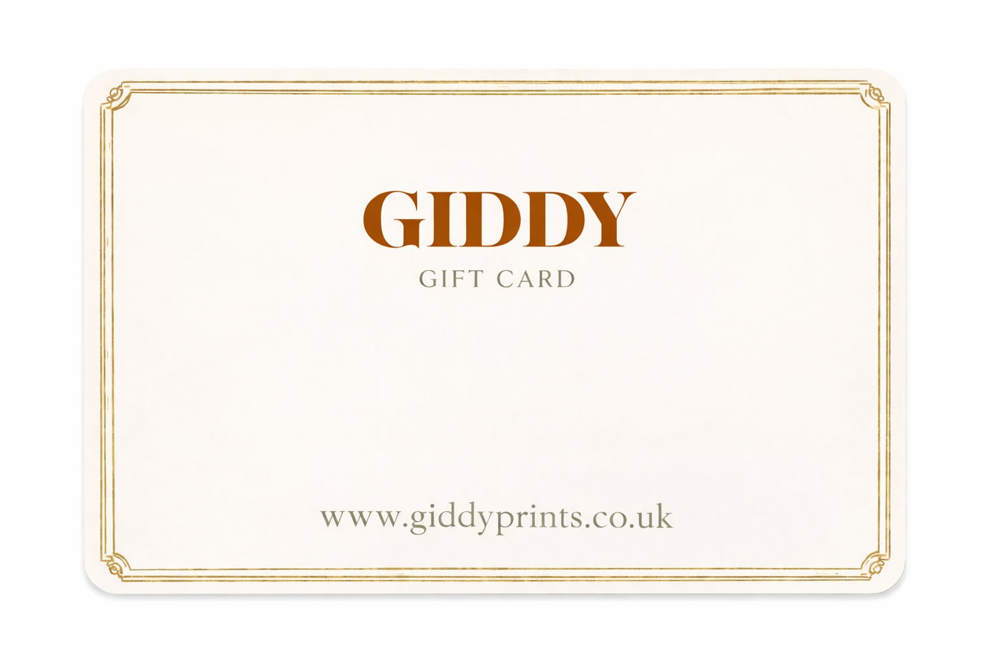 Giddy Prints Gift Card
